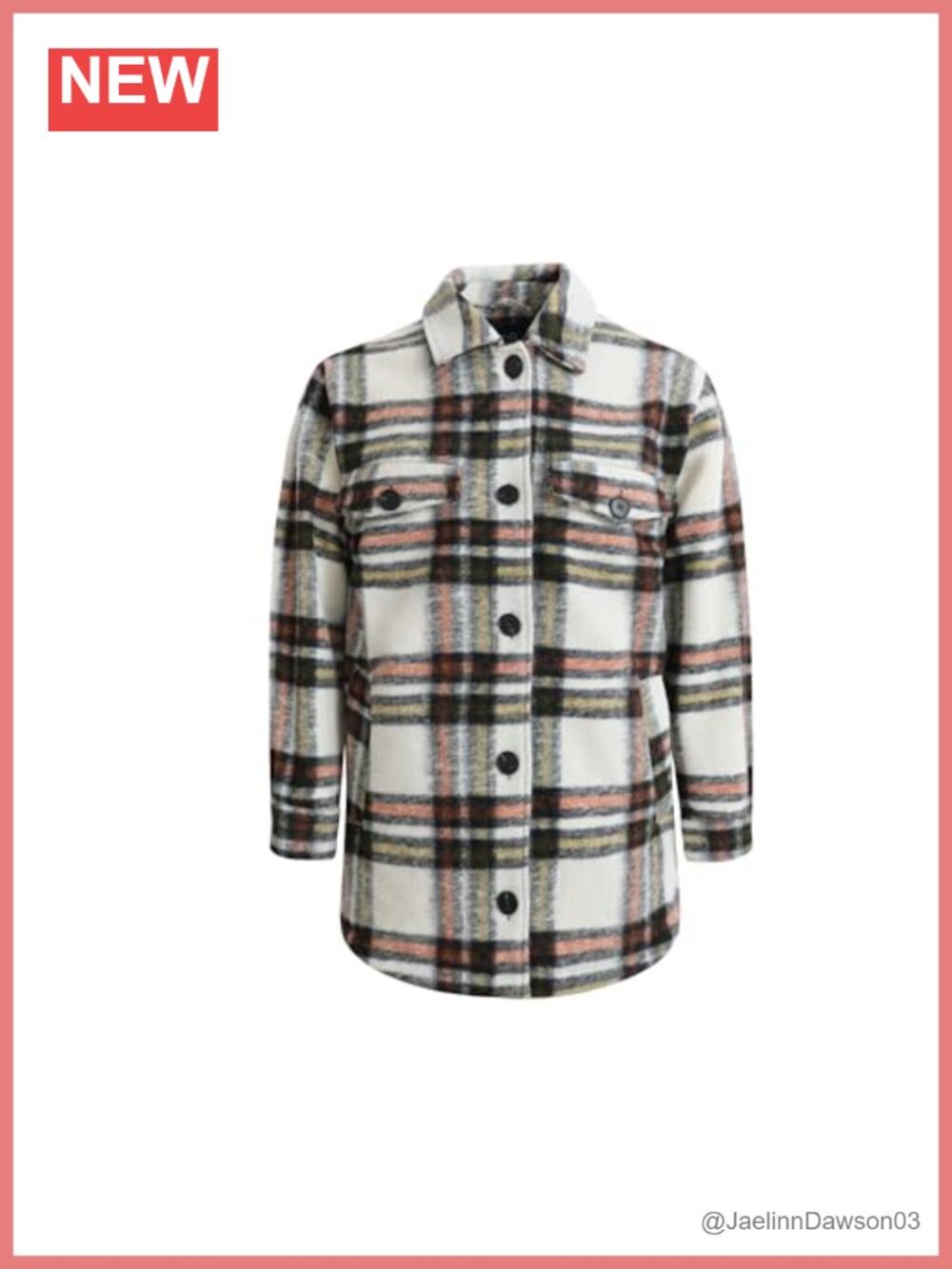 Flannel ButtonDown Shirt Long Sleeve Collared Loose Fit Casual